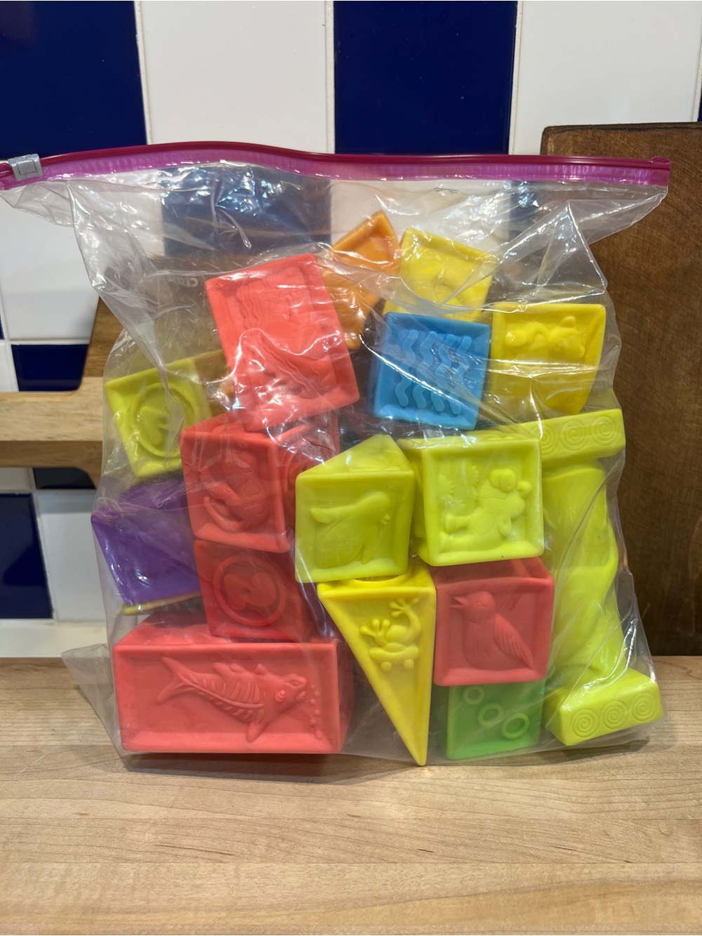 B. Toys One Two Squeeze Soft Building Blocks